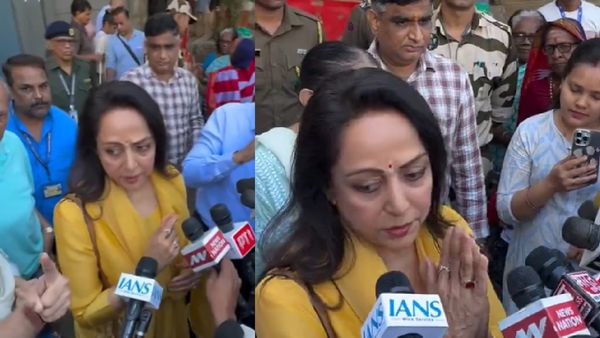 Watch: Angry Voters Mob Hema Malini Over Queue Jumping Due To VIP Status, Say ‘I Am Here Since 7.45 AM’