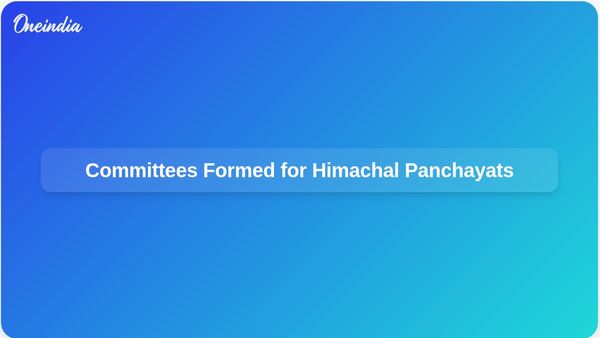 Himachal Pradesh Government Establishes Committees to Manage Panchayats and Zila Parishads Until Elections
