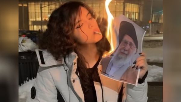 Iran Protests: Viral Videos Show Women Burning Khamenei Photos in Act of Defiance