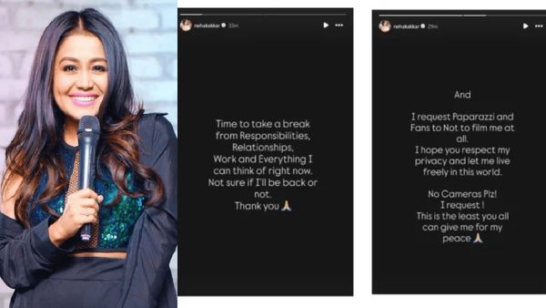 Singer Neha Kakkar’s Cryptic Posts Trigger Worry Across Social Media; Announces Break From Relationship, Work