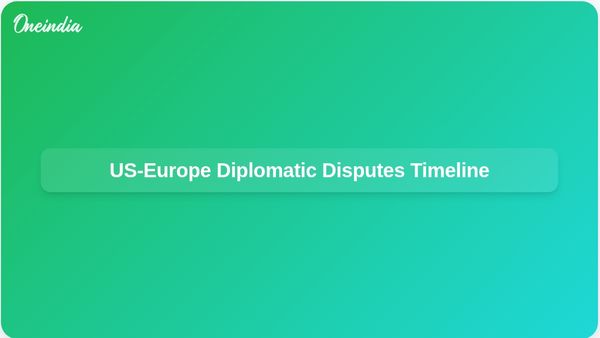 Timeline of Key Diplomatic Disputes Between the US and Europe Since World War II