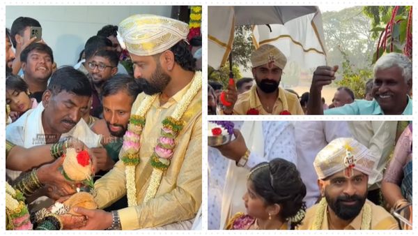 Ugramm Manju Marriage: Ex-Bigg Boss Contestant Marries Sandhya In Dharmasthala; First Pics Out