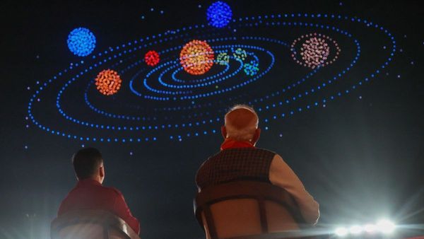 Divine Drone Show In Somnath Temple On The Occasion Of Swabhiman Parv, PM Modi Shares Glimpse