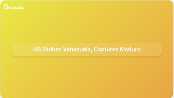 US Military Strikes Venezuela, Captures President Maduro and His Wife Amidst Rising Tensions