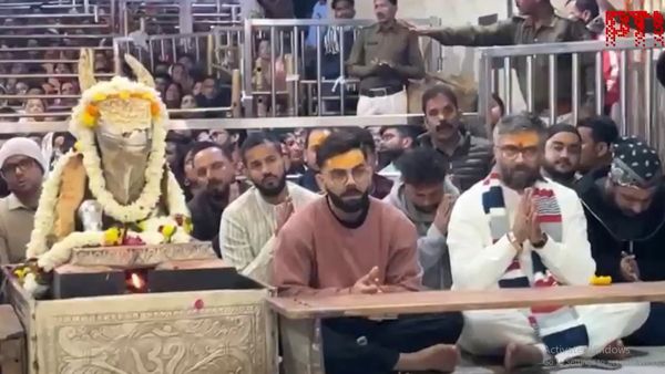Before Ind vs NZ ODI Series Decider: Virat Kohli and Kuldeep Yadav Seek Blessings at Ujjain’s Mahakal Temple