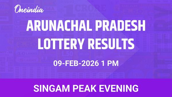 Arunachal Pradesh Singam Peak Evening Winners 9 February: Prize Breakdown