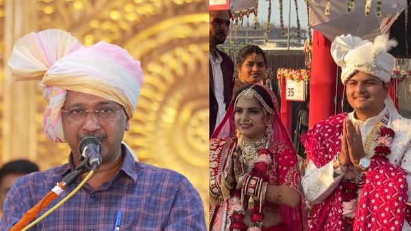 AAP Chief Arvind Kejriwal Attends 151-Couple Mass Wedding Ceremony in Gujarat