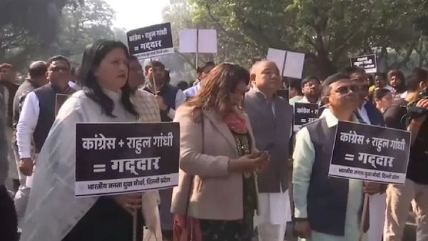 BJP Hits Roads, Demands Rahul Gandhi Apology After AI Summit Disruption in Delhi