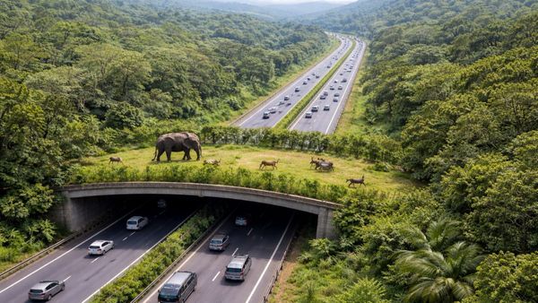 Bengaluru–Chennai Expressway to Get 90-Metre Elevated Animal Overpass for Safe Wildlife Crossing
