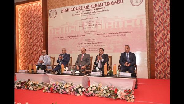 Chhattisgarh News: Chief Justice of India Digitally Launches E-Souvenir Nurturing the Future of the Judiciary in Raipur