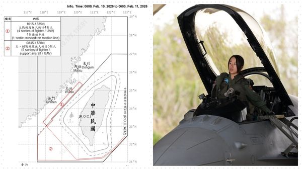 Taiwan Detects 9 Chinese Military Aircraft, 8 Naval Vessels Around Its Waters
