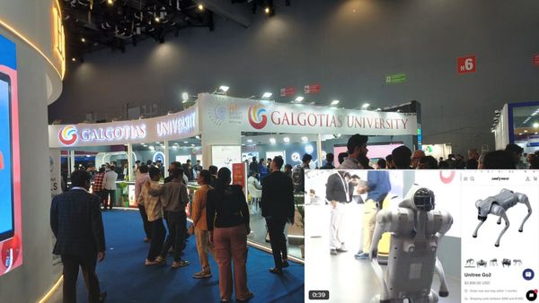 Galgotias University Asked To Vacate AI Summit Stall After China-Made Robot Dog Display; Sparks Controversy