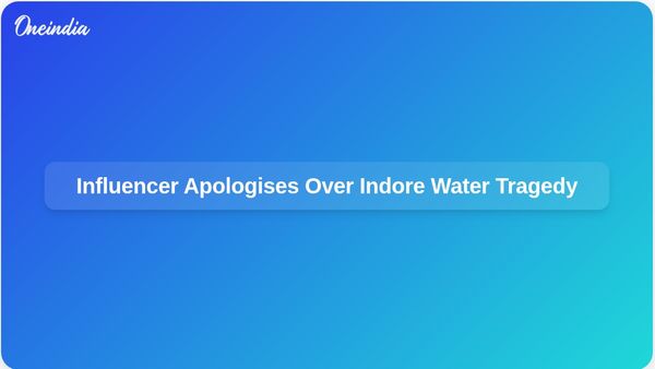 Indore Water Tragedy: Influencer Jatin Shukla Apologises for Remarks Against BJP MP Shankar Lalwani