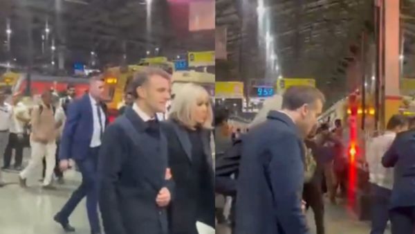 French President Macron Makes Late Night Visit to CST Railway Station During Mumbai Tour