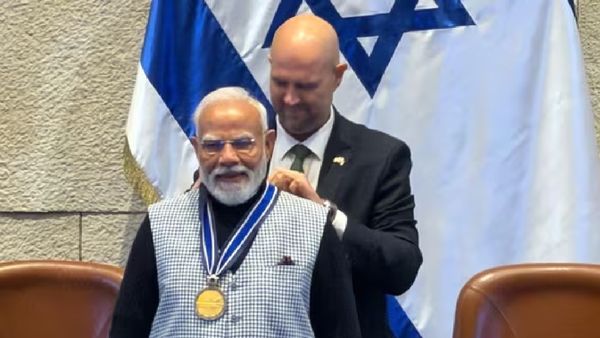 PM Modi Conferred With ‘Speaker Of The Knesset Medal’ By Israeli Parliament, First Indian PM To Receive Honour