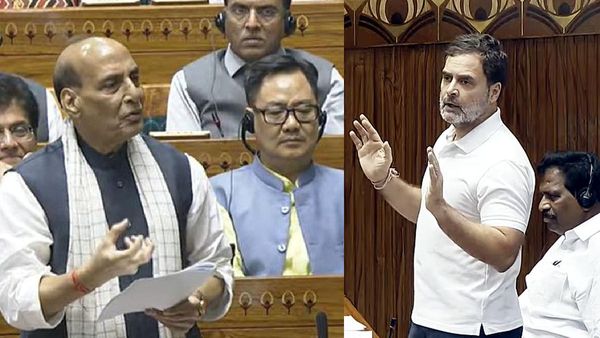 Lok Sabha Uproar After Rahul Gandhi Cites Ex-Army Chief’s Memoir, Rajnath Singh Objects