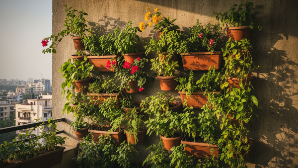 Vertical Gardening in Small Spaces: A Practical Upward Growing Guide for India