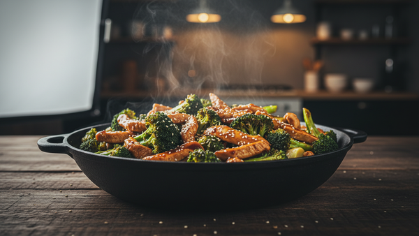 Primary Keywords Broccoli Stir-Fry with Chicken Deliver Quick, Healthy Weeknight Dinner with Soy, Sesame and Ginger