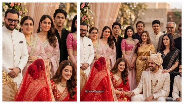 Saif, Kareena With His Ex-Wife Amrita Singh At Kartik Aryan's Wedding? Truth Behind 'Leaked' Wedding Pic