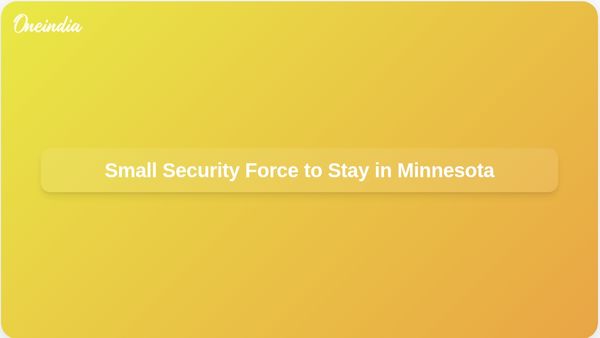 Trump's Border Czar Tom Homan Announces Small Security Force Will Remain in Minnesota Amid Enforcement Drawdown