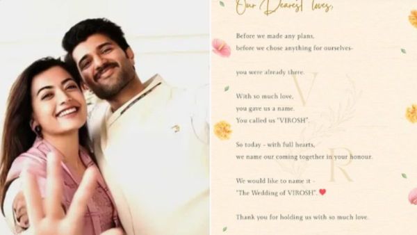 It’s Official! Rashmika Mandanna, Vijay Deverakonda Announce Wedding, Reveal Cute Hashtag ‘VIROSH’