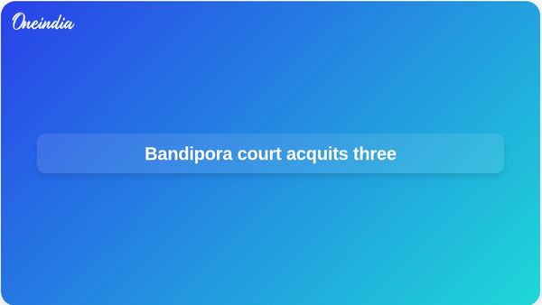 Bandipora court acquits three accused of harbouring terrorists in Sheikh Waseem Bari killing case