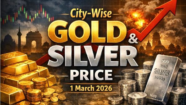 Gold Silver Rate 1 March, 2026: City-Wise Price, MCX Rally After US-Israel Strikes On Iran Push Bullion Higher
