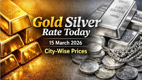 Gold Silver Rate Today, 15 March 2026: City-Wise Prices, MCX Trends Show Gold Steady While Silver Slips