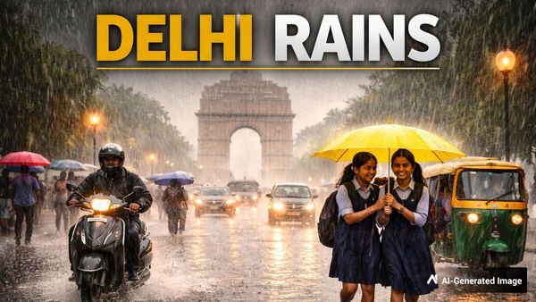Delhi-NCR Weather Update: Rain Showers Drop Temperature To 17 Degrees; IMD Issues Orange Alert