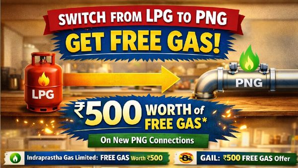 Free Gas Offer! Companies Offer ₹500 PNG Benefit Amid LPG Supply Concerns