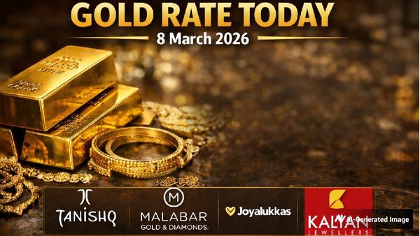 Gold Rate Today (8 March 2026): IBJA Issues Fresh Gold Rates; Tanishq, Malabar, Kalyan, Joyalukkas Prices