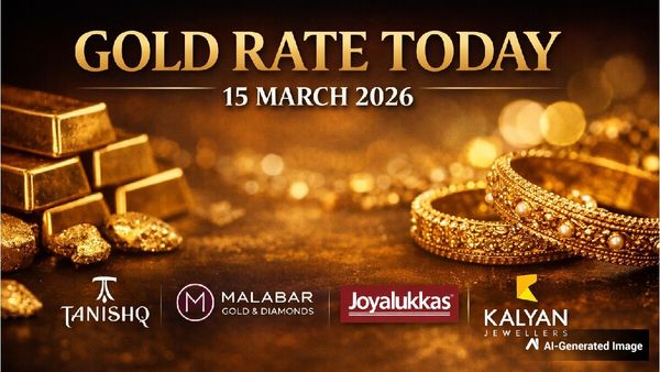 Gold Rate Today (15 March 2026): IBJA Gold Prices Hold Focus; Tanishq, Malabar, Joyalukkas, Kalyan Rates