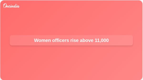 Women officers in Indian armed forces rise to over 11,000, government fact sheet says
