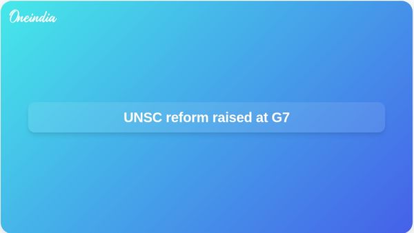 UNSC reform: S Jaishankar sets out priorities at G7 Foreign Ministers Meeting in France