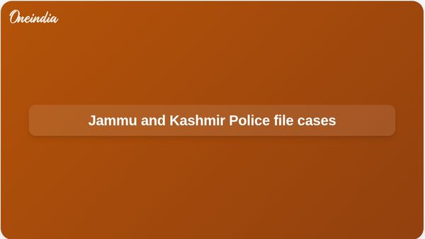 Jammu and Kashmir Police register cases over alleged online misinformation in Srinagar