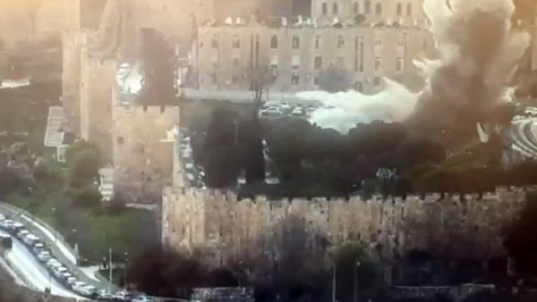 Video: Missile Hits Near Al-Aqsa On Eid, Hundreds Forced To Pray Outside Jerusalem’s Old City