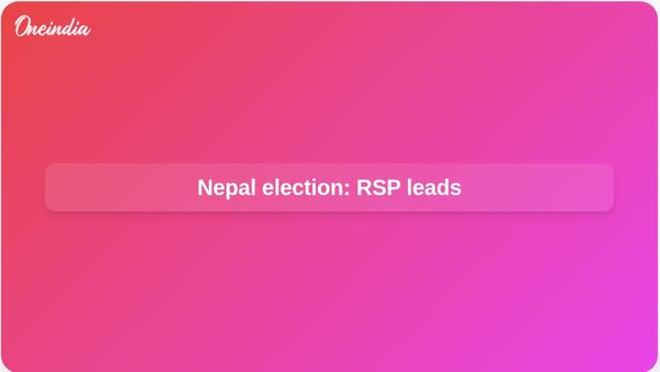 Nepal election: Rastriya Swatantra Party leads as Balendra Shah beats K P Sharma Oli