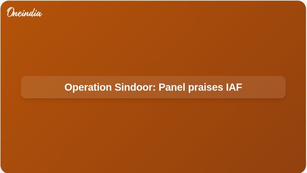 Operation Sindoor: Parliamentary defence panel praises IAF and Indian Army, urges stronger Army capital budget