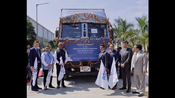 Adani Defence Delivers First Batch of Indigenous Prahar Light Machine Guns to Indian Army