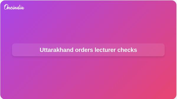 Uttarakhand disability quota lecturers to undergo AIIMS-Rishikesh health checks from 7 March