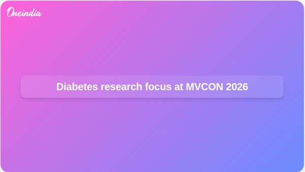 Diabetes research: Dr Jitendra Singh urges young doctors to improve patient care at MVCON 2026