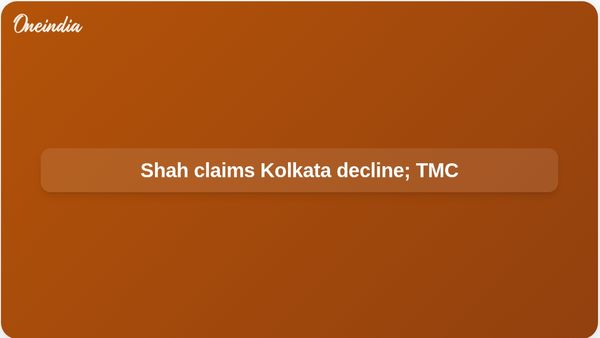 Kolkata election rally: Amit Shah alleges infiltrator vote bank and slum growth; TMC rebuts