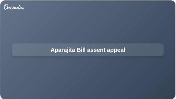 Aparajita Bill assent urged as Abhishek Banerjee appeals for PM Modi action