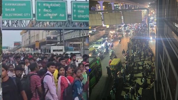 Bengaluru Traffic Jam: Hosur Road Gridlock, Roopena Agrahara Stretch Hit As Tamil Nadu Poll Travellers Leave