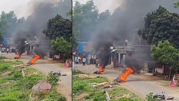 Election Violence in Bengal: BJP Candidate Ajit Jana Attacked In Bike Rally, Vehicles Vandalised