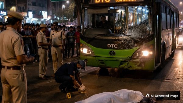 Delhi Crime: Teen Killed in Hit-and-Run by DTC Bus in Azadpur, Driver on the Run