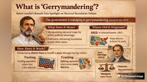 What is ‘Gerrymandering’? Rahul Gandhi’s Remark Puts Spotlight on Electoral Boundaries Debate