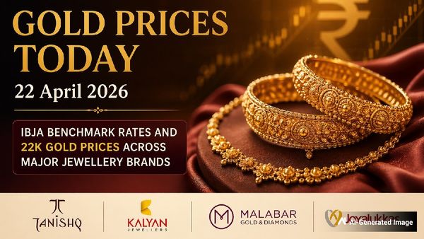 Gold Rate Today (22 April 2026): Latest IBJA Rates In Focus; Tanishq, Kalyan, Malabar, Joyalukkas Gold Prices