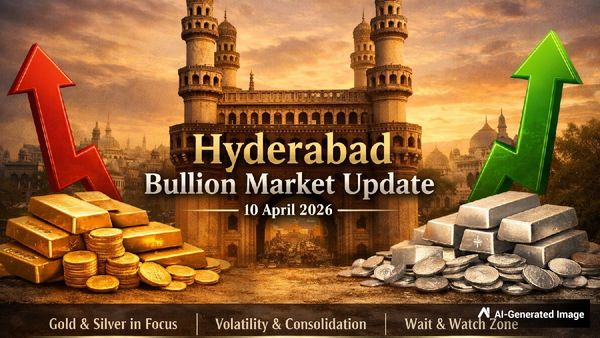 Hyderabad Gold Silver Rate Today (10 April 2026): Latest 22K, 24K, 18K Gold, Silver Rates In Nizam City