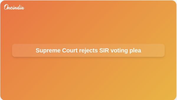 Electoral roll deletion: Supreme Court declines voting order as SIR appeals proceed in West Bengal